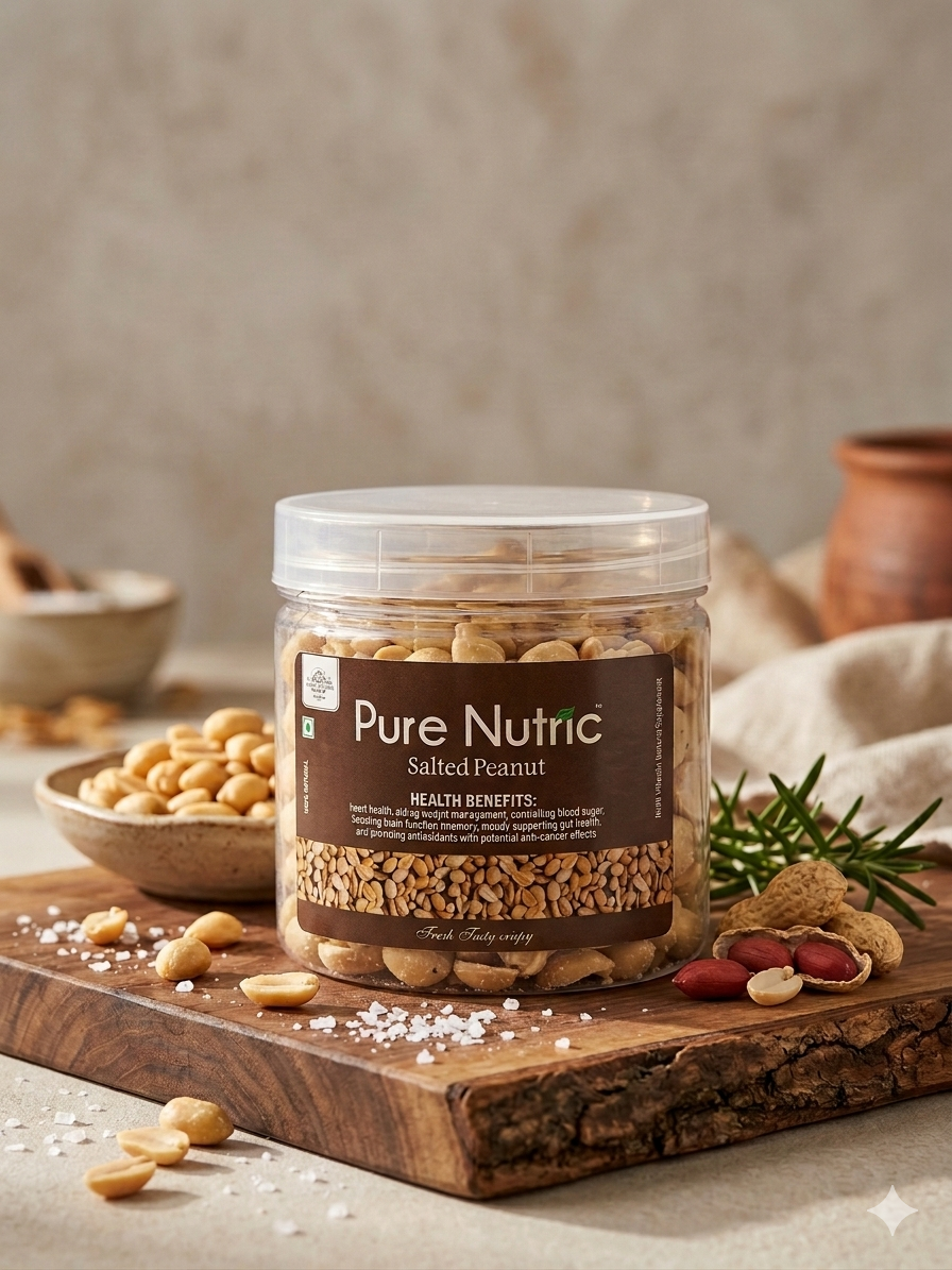 Premium Salted Peanuts | Crunchy & Heart-Healthy Snack