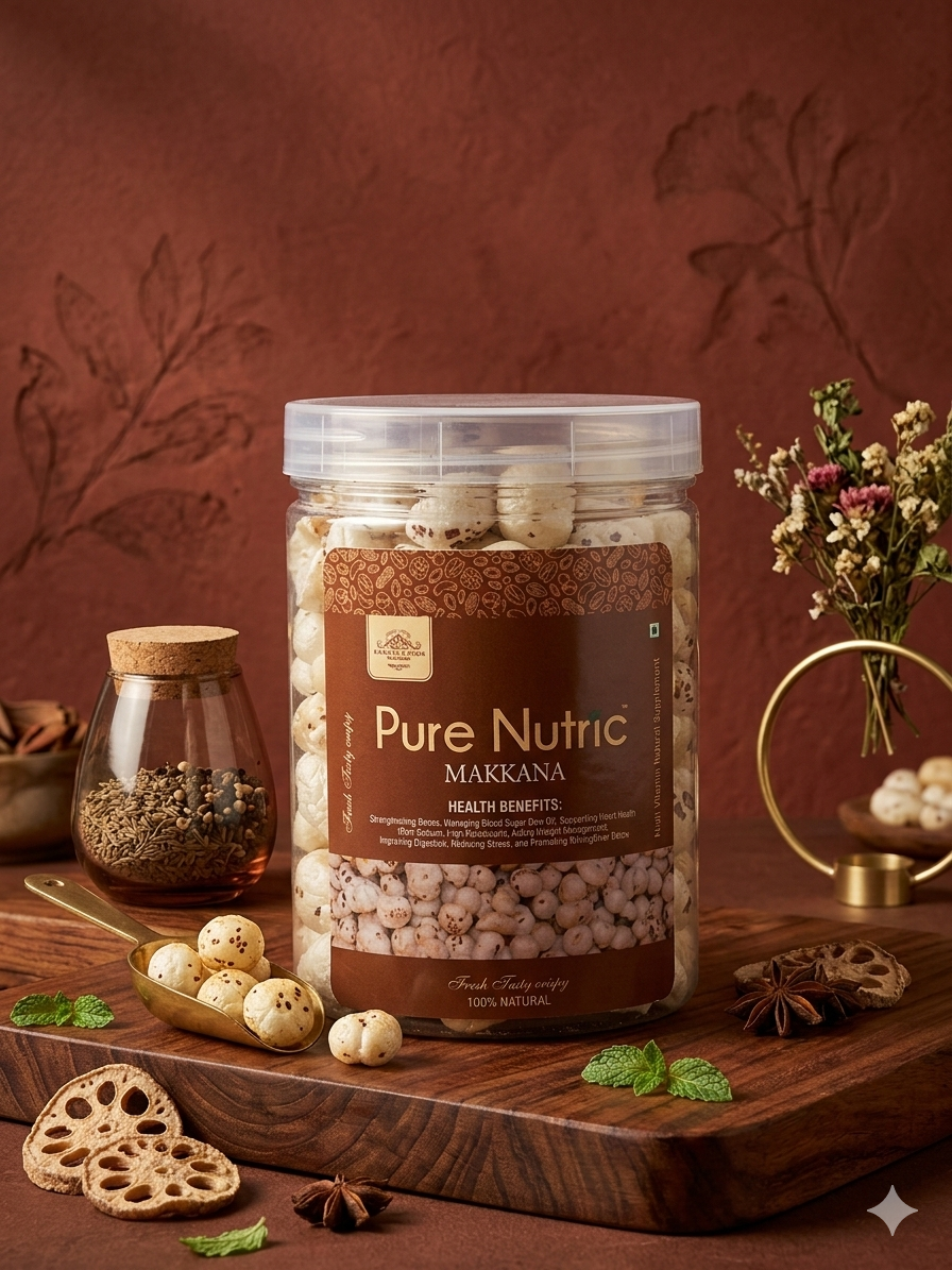 Premium Roasted Makhana (Fox Nuts) – 100% Natural & Nutrient-Rich Snack