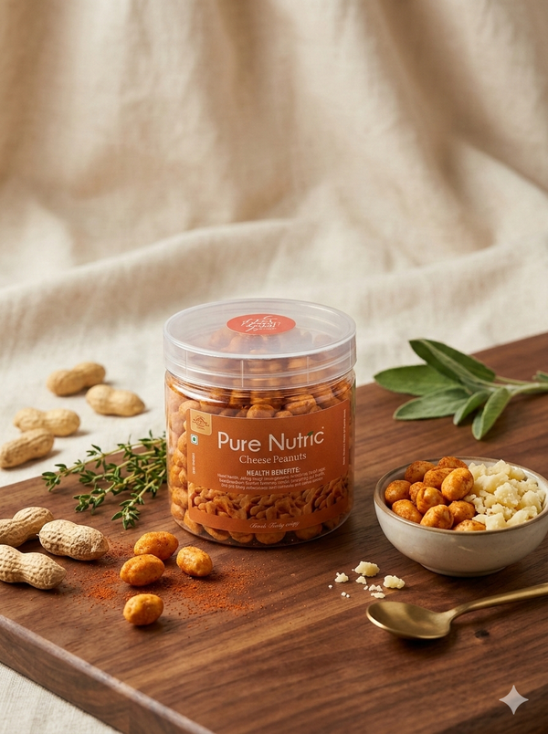 Gourmet Cheese-Infused Roasted Peanuts