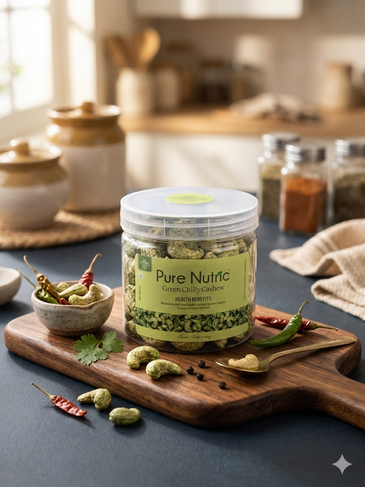 Premium Green Chilly Cashews